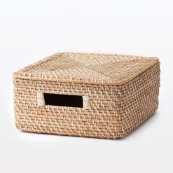 Muji Cesta de ratán con asa W35xD36xH16cm