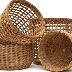 Online Muji Cesta de ratán tejida ‐ redonda, L