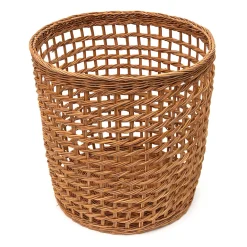 Discount Muji Cesta redonda de ratán de trama abierta L