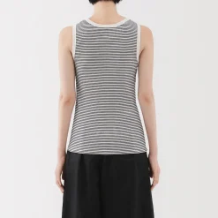 Outlet Muji Chaleco de canalé para mujer