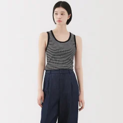 Outlet Muji Chaleco de canalé para mujer