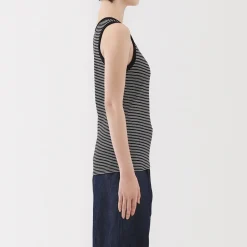 Outlet Muji Chaleco de canalé para mujer