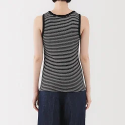 Outlet Muji Chaleco de canalé para mujer