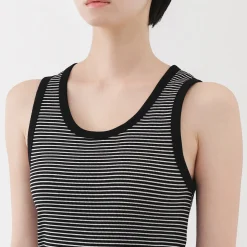 Outlet Muji Chaleco de canalé para mujer