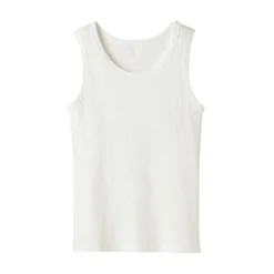 Outlet Muji Chaleco de canalé para mujer