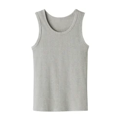 Outlet Muji Chaleco de canalé para mujer