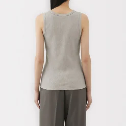 Outlet Muji Chaleco de canalé para mujer