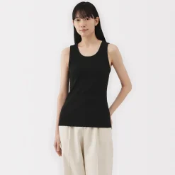 Outlet Muji Chaleco de canalé para mujer
