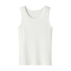 Outlet Muji Chaleco de canalé para mujer