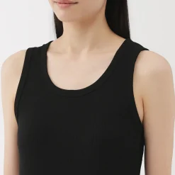 Outlet Muji Chaleco de canalé para mujer
