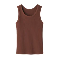 Outlet Muji Chaleco de canalé para mujer