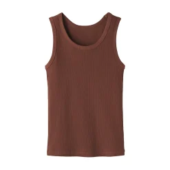Outlet Muji Chaleco de canalé para mujer