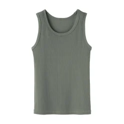 Outlet Muji Chaleco de canalé para mujer