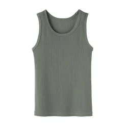 Outlet Muji Chaleco de canalé para mujer