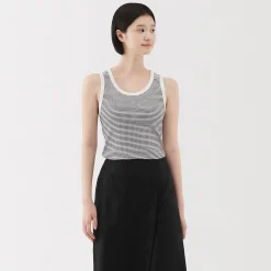 Outlet Muji Chaleco de canalé para mujer