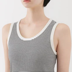 Outlet Muji Chaleco de canalé para mujer