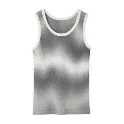 Outlet Muji Chaleco de canalé para mujer