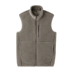 New Muji Chaleco de forro polar de poliéster reciclado para hombre
