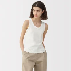 Outlet Muji Chaleco de lino y algodón para mujer