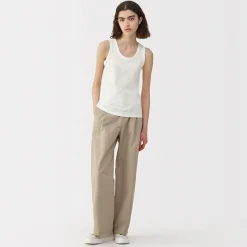 Outlet Muji Chaleco de lino y algodón para mujer