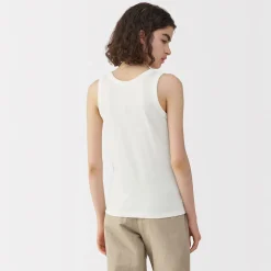 Outlet Muji Chaleco de lino y algodón para mujer