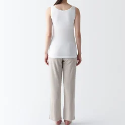 Hot Muji Chaleco de soporte suave y elástico de lyocell para mujer