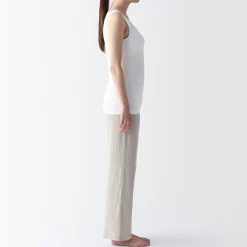 Hot Muji Chaleco de soporte suave y elástico de lyocell para mujer