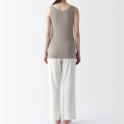 Hot Muji Chaleco de soporte suave y elástico de lyocell para mujer