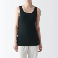 Hot Muji Chaleco de soporte suave y elástico de lyocell para mujer