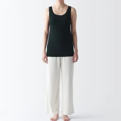 Hot Muji Chaleco de soporte suave y elástico de lyocell para mujer
