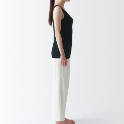 Hot Muji Chaleco de soporte suave y elástico de lyocell para mujer