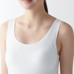 Hot Muji Chaleco de soporte suave y elástico de lyocell para mujer