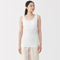 Discount Muji Chaleco de soporte suave y elástico de lyocell para mujer