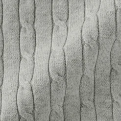 Hot Muji Chaleco de trenza de punto en mezcla de algodón para mujer