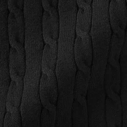 Hot Muji Chaleco de trenza de punto en mezcla de algodón para mujer