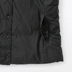 Outlet Muji Chaleco ligero de plumón sin cuello de nailon reciclado para mujer