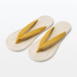Hot Muji Chanclas de estar por casa de mezcla de algodón