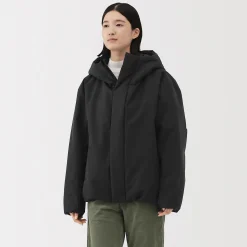 New Muji Chaqueta acolchada con capucha para hombre