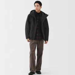 New Muji Chaqueta acolchada con capucha para hombre