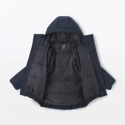 New Muji Chaqueta acolchada con capucha para hombre