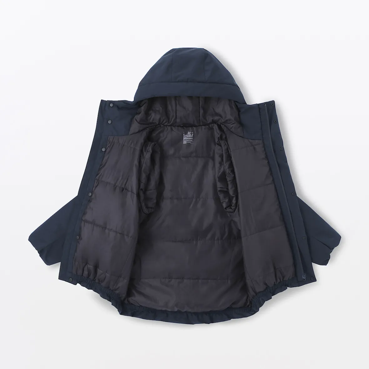 New Muji Chaqueta acolchada con capucha para hombre