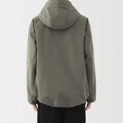 New Muji Chaqueta acolchada con capucha para hombre