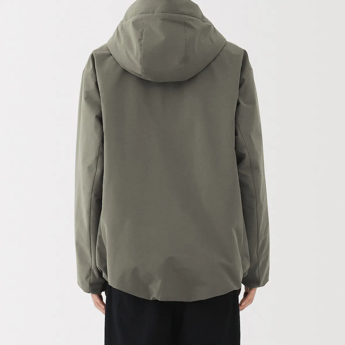 New Muji Chaqueta acolchada con capucha para hombre