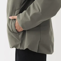 New Muji Chaqueta acolchada con capucha para hombre