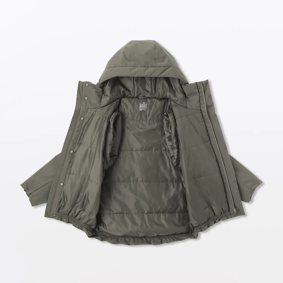 New Muji Chaqueta acolchada con capucha para hombre