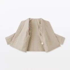 Discount Muji Chaqueta acolchada de gasa doble y mezcla de kapok para mujer