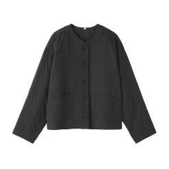 Discount Muji Chaqueta acolchada de gasa doble y mezcla de kapok para mujer
