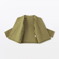 Discount Muji Chaqueta acolchada de gasa doble y mezcla de kapok para mujer