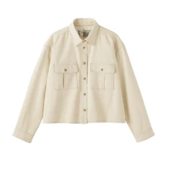 Best Muji Chaqueta camisera ligera de sagra y mezcla de kapok para mujer