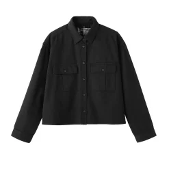 Best Muji Chaqueta camisera ligera de sagra y mezcla de kapok para mujer